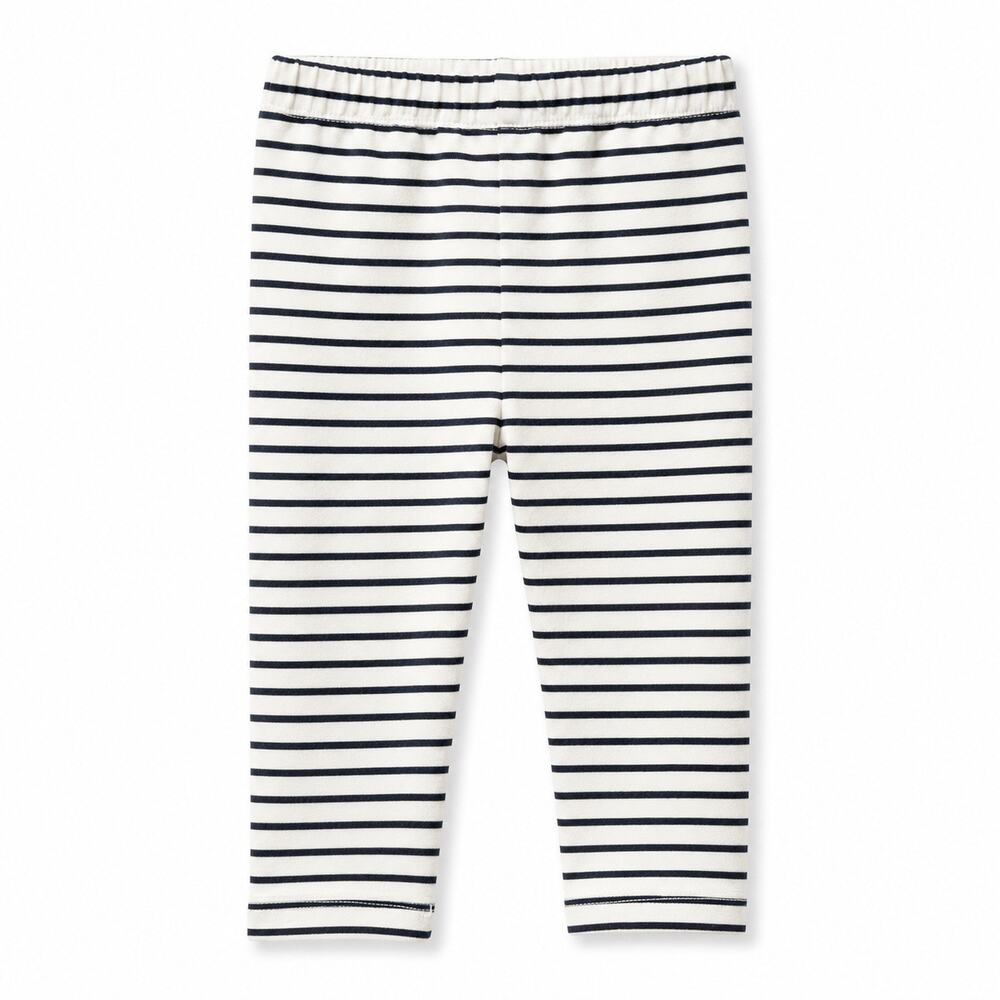 Hanna Andersson Baby Girls Striped Cotton Leggings